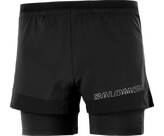 Vorschau: SALOMON Herren CROSS 2IN1 SHORTS M DEEP BLACK