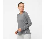 Vorschau: SALOMON Damen T-Shirt CROSS RUN LS TEE W DEEP BLACK/Heather