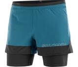 Vorschau: SALOMON Herren Shorts CROSS 2IN1 SHORTS M DEEP DIVE/DEEP BLACK