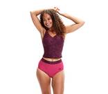 Vorschau: SPEEDO Damen Badeanzug EVIE PT 1PC AF RED/PURPLE