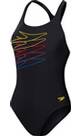 Vorschau: SPEEDO Damen Badeanzug PLMT MDLT 1PC AF BLK/MULTI