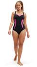 Vorschau: SPEEDO Damen Schwimmanzug SPDSCU PT LUNAELUSTRE 1PC AF BLACK/PINK