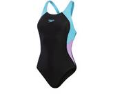 Vorschau: SPEEDO Damen Schwimmanzug COLBL SPL MBK 1PC AF BLACK/PURPLE