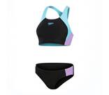 Vorschau: SPEEDO Damen Schwimmanzug COLBL SPL MBK 2PC AF BLACK/PURPLE