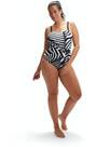 Vorschau: SPEEDO Damen Schwimmanzug SPDSCU AMRGLW PT 1PC AF BLACK/WHITE