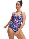 Vorschau: SPEEDO Damen Schwimmanzug SPDSCU VNCK PRNT 1PC AF BLUE/PINK