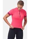 Vorschau: ODLO Damen Shirt T-shirt s/u collar s/s 1/2 zip