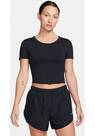 Vorschau: NIKE Damen Shirt One Fitted Dri-FIT Short-Sleeve Cropped Top