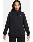 Vorschau: NIKE Damen Shirt Sportswear Oversized 1/4-Zip Fleece