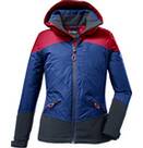 coral pink/navy blue