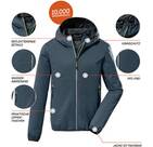 Vorschau: KILLTEC Kinder Softshell Jacke mit Kapuze, packbar KOS 167 BYS SFTSHLL JCKT