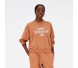 Vorschau: NEW BALANCE Damen Kapuzensweat NB Essentials Graphic Crew Fleece Sweatshirt