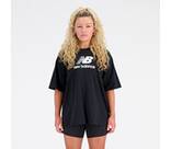 Vorschau: NEW BALANCE Damen Kapuzensweat Essentials Stacked Logo Cotton Oversized T-Shirt