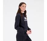 Vorschau: NEW BALANCE Damen Kapuzensweat Essentials Stacked Logo French Terry Crewneck