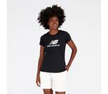 Vorschau: NEW BALANCE Damen Kapuzensweat NB Essentials Stacked Logo T-Shirt