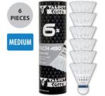 Vorschau: Talbot-Torro Badmintonball Tech 450, Premium Nylonfederball, 6er Dose