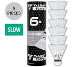 Vorschau: Talbot-Torro Badmintonball Tech 450, Premium Nylonfederball, 6er Dose