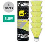 Vorschau: Talbot-Torro Badmintonball Tech 450, Premium Nylonfederball, 6er Dose