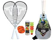 Vorschau: TALBOT/TORRO Talbot-Torro Speed-Badminton Premium-Set Speed 7700, 2 kraftvolle Graphit-Composite Rac