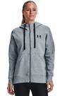 Vorschau: UNDER ARMOUR Damen Langarm Rival Fleece FZ Hoodie