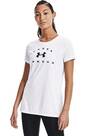 Vorschau: UNDER ARMOUR Damen Kurzarm Tech Solid Logo Arch SSC