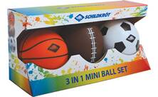 Vorschau: SCHILDKRÖT 3 in 1 MINI BALLS SET, 1 Soccer-, 1 Basket-, 1 Football