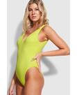Vorschau: SEAFOLLY Damen Badeanzug Sea Dive Deep V Neck Maillot