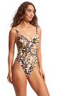 Vorschau: SEAFOLLY Damen Badeanzug Take Flight Gathered Strap One Piece