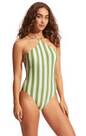 Vorschau: SEAFOLLY Damen Badeanzug Cabana High neck One Piece