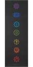 Vorschau: GAIAM BLACK CHAKRA YOGA MAT 6MM PREMIUM