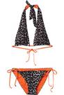 Vorschau: DELICATELOVE Damen Bikini Neckholder Bikini Set VIDA Classic Leo