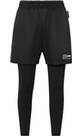 Vorschau: PLEIN SPORT Herren Tight M 2-in-1-Laufshorts