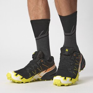 SALOMON Herren Trailrunningschuhe SHOES SPEEDCROSS 6 GTX Black/Sulphr/Bpar – Bild 5