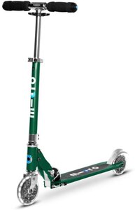 MICRO Kinder Scooter/Kickboard micro sprite LED forest green