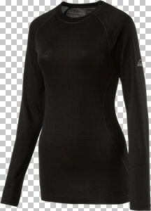 McKinley Damen langarm Unterhemd aus Wolle REBECCA schwarz 
