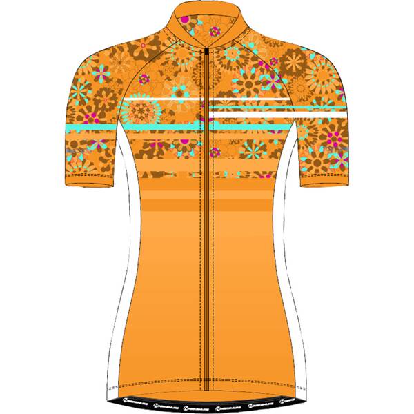 NAKAMURA Damen Fahrrad Trikot Tiara › Orange  - Onlineshop Intersport