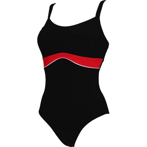 SPEEDO Damen Badeanzug SHAP SALACIA CLPBK AF › Schwarz  - Onlineshop Intersport