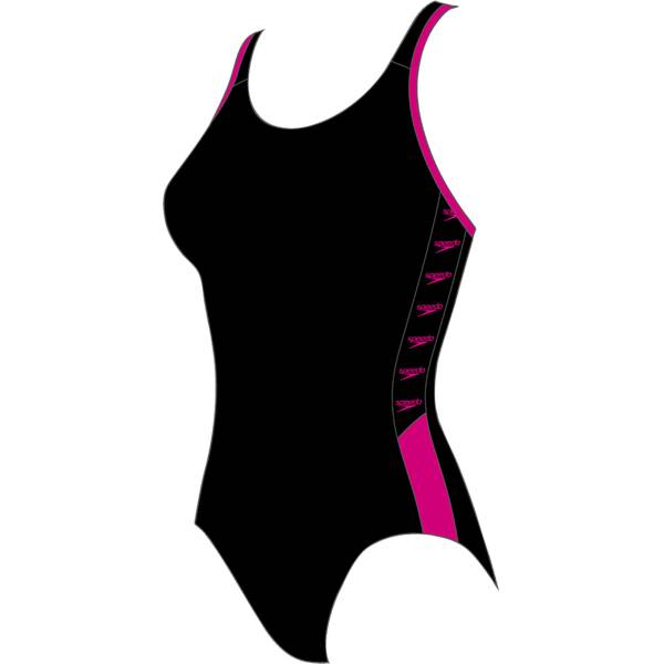 Bademode - SPEEDO Damen Schwimmanzug BOOM LOGO SPL MSBK › Schwarz  - Onlineshop Intersport