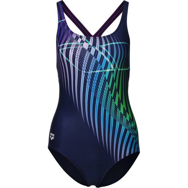 Bademode - ARENA Damen Schwimmanzug OPTICAL WAVES SWIM PRO BACK › Bunt  - Onlineshop Intersport