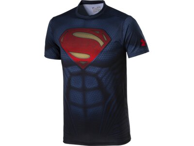 UNDER ARMOUR Herren Shirt Superman Suit SS Blau