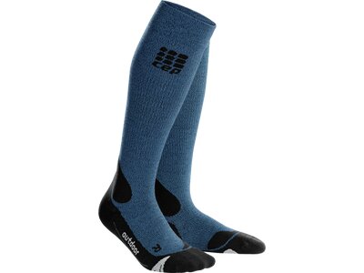 CEP Damen pro+ outdoor merino socks Blau