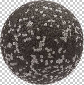 Blackroll Faszienball 8 cm Massageball gegen Muskelbeschwerden Schwarz/Grau Neu 