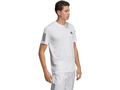 adidas Herren 3-Streifen Club T-Shirt Grau