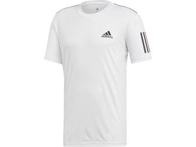 adidas Herren 3-Streifen Club T-Shirt Grau