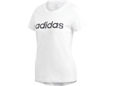 ADIDAS Damen T-Shirt Essentials Linear Weiß
