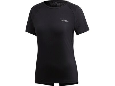ADIDAS Damen T-Shirt Design 2 Move 3-Streifen Schwarz