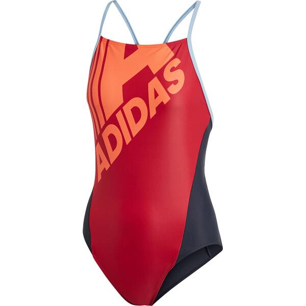 ADIDAS Damen adidas Logo Fitness Badeanzug › Rot  - Onlineshop Intersport