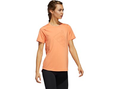 adidas Damen Logo Tee Aeroready Sport T-Shirt Braun