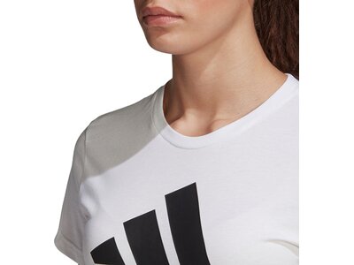 adidas Damen Logo Tee Essentials Sportmode T-Shirt Grau