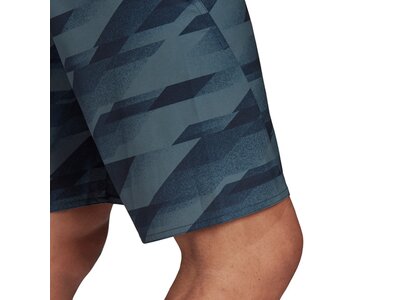 adidas Herren Knee Length Graphic Boardshorts Blau